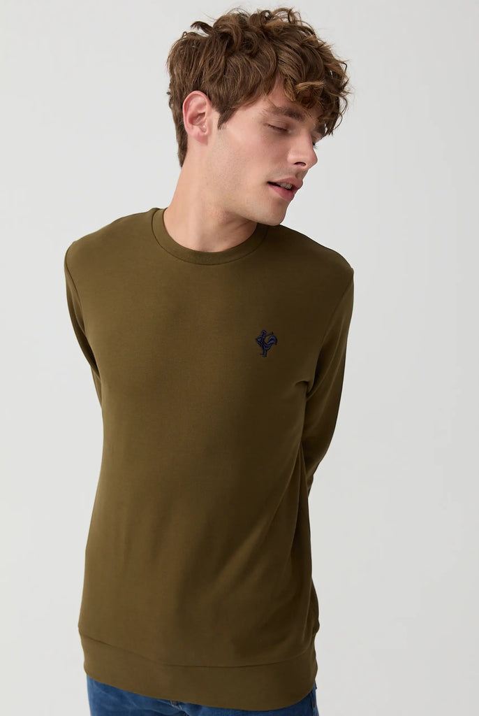 Morin: Sweat Avec Logo de Coq Emblématique Brodé - Marco Frank