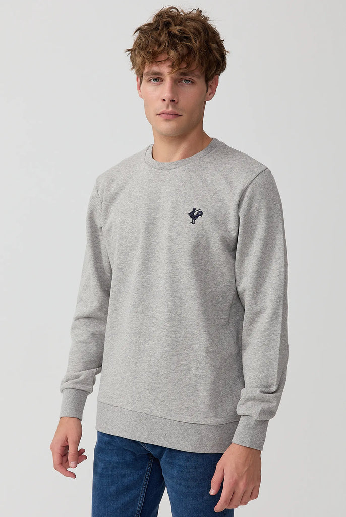 Morin: Sweat Avec Logo de Coq Emblématique Brodé - Marco Frank