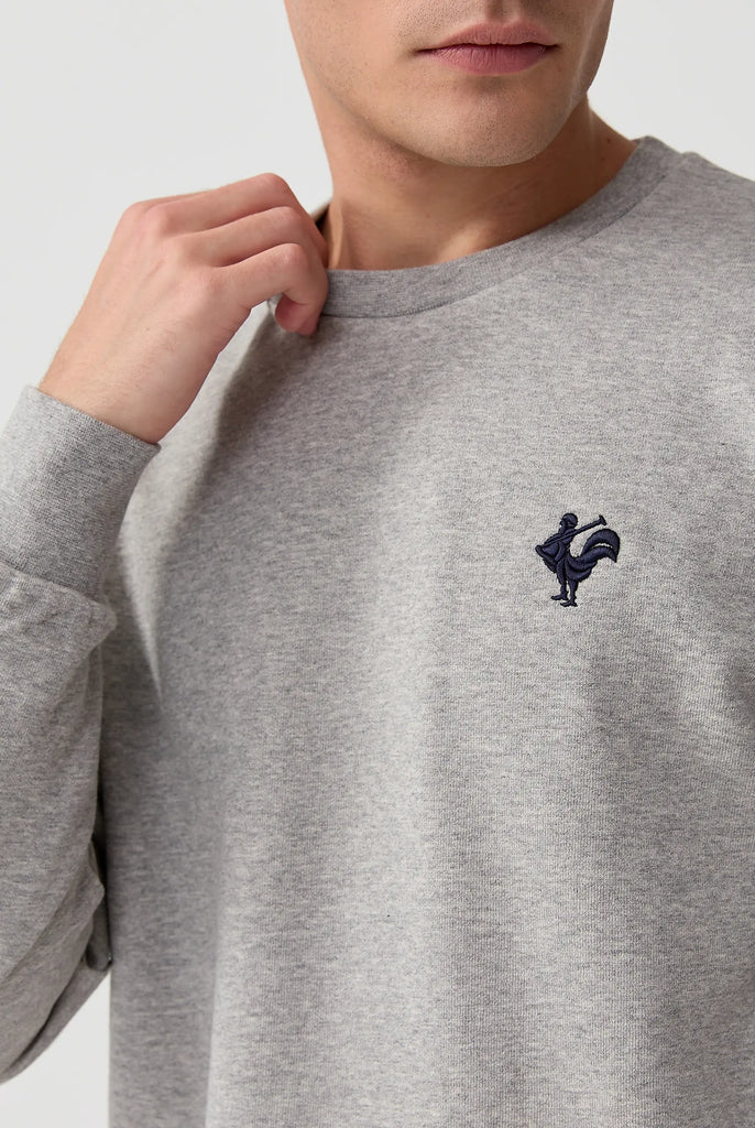 Morin: Sweat Avec Logo de Coq Emblématique Brodé - Marco Frank