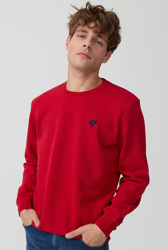 Morin: Sweat Avec Logo de Coq Emblématique Brodé - Marco Frank