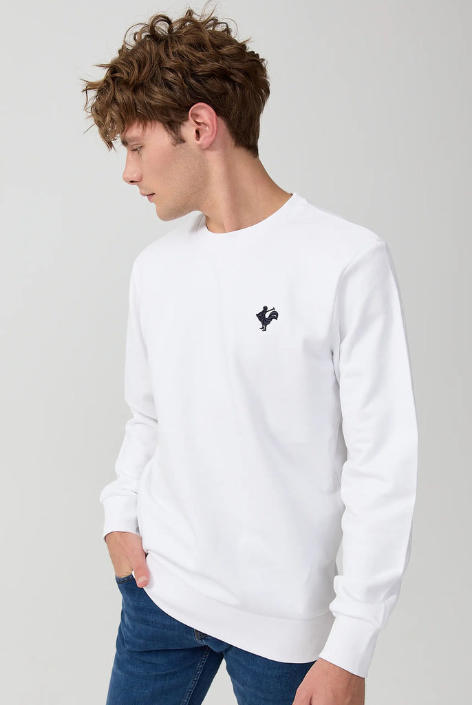 Morin: Sweat Avec Logo de Coq Emblématique Brodé - Marco Frank