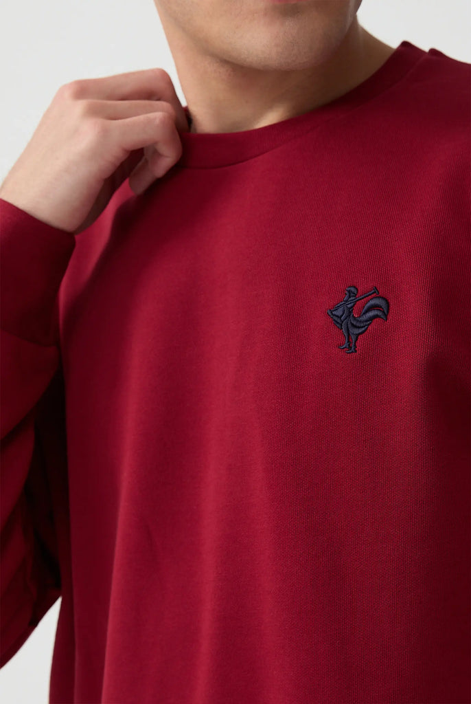 Morin: Sweat Avec Logo de Coq Emblématique Brodé - Marco Frank