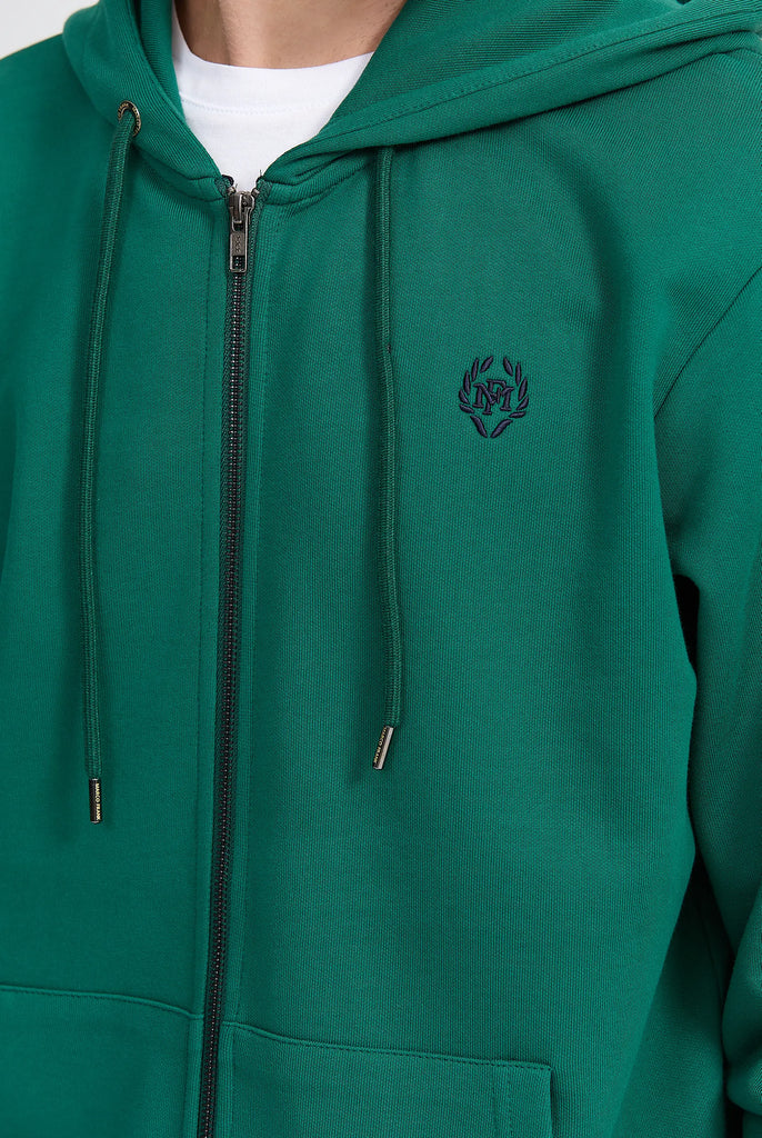 Simon: Sweat Zippé à Capuche Avec Logo Emblématique - Marco Frank