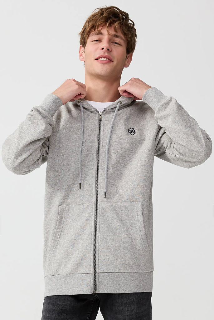 Simon: Sweat Zippé à Capuche Avec Logo Emblématique - Marco Frank