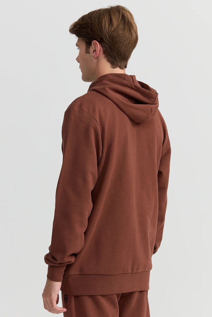 Simon: Sweat Zippé à Capuche Avec Logo Emblématique - Marco Frank