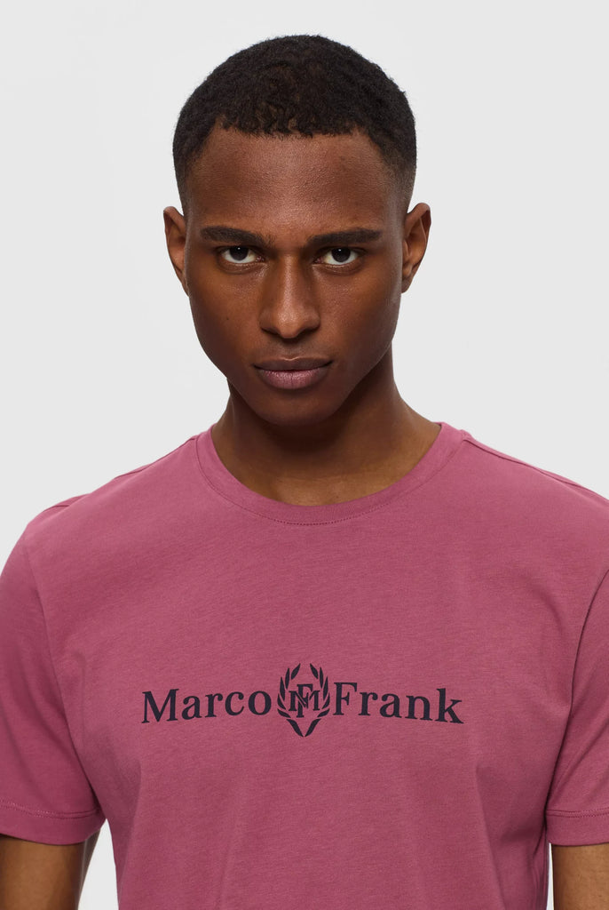 Antoine: T-shirt à Logo Couronne - Rose Fonce