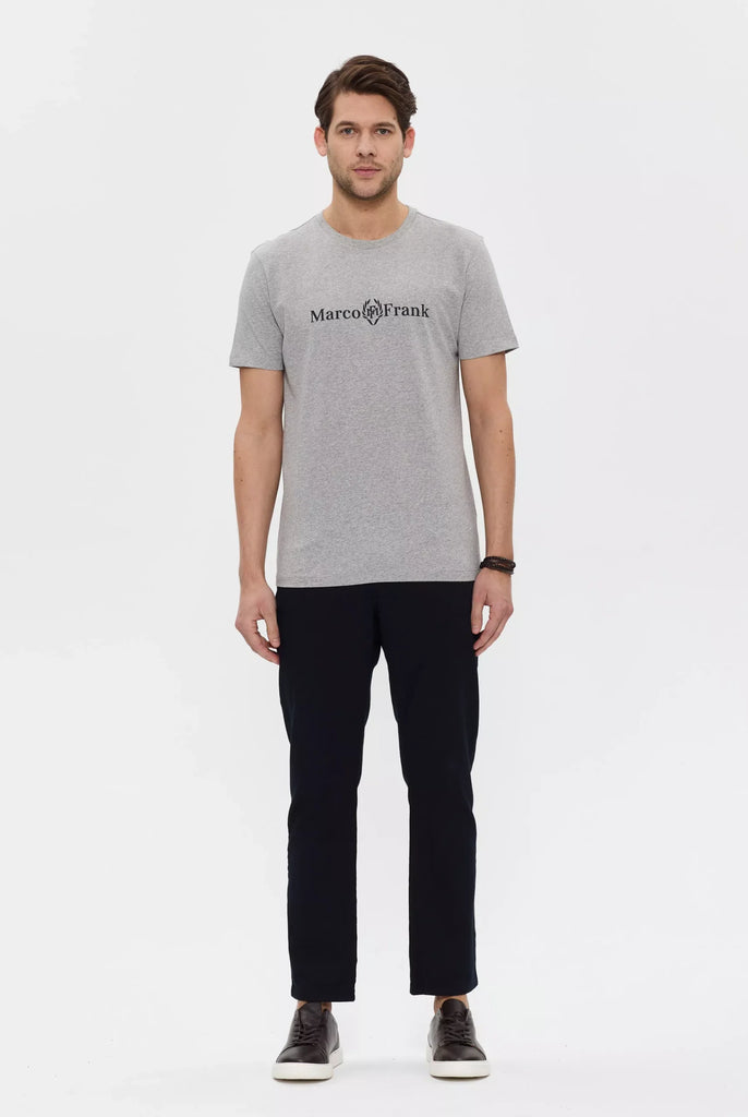 Antoine: T-shirt à Logo Couronne - Gris