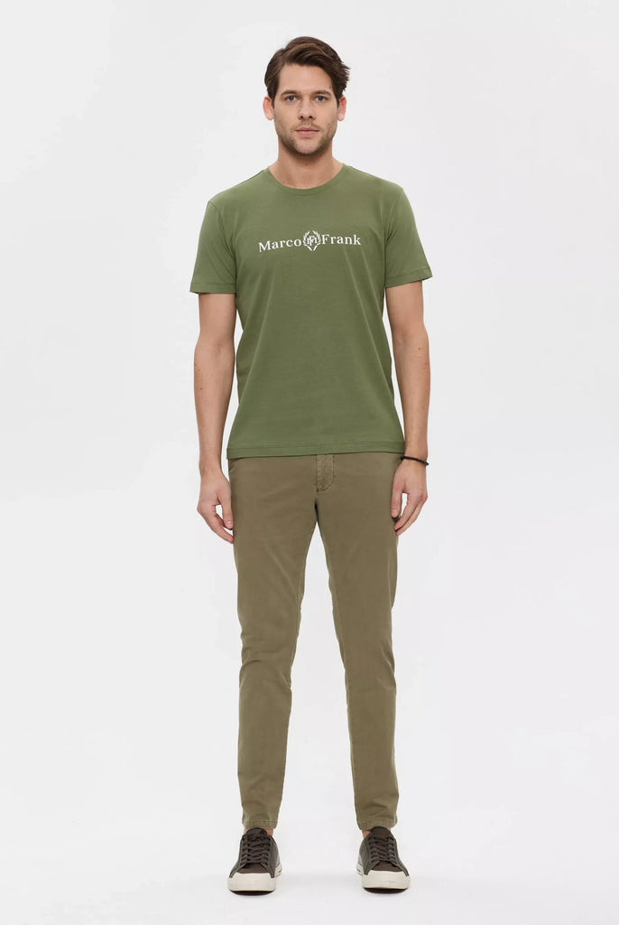 Antoine: T-shirt à Logo Couronne - Kaki