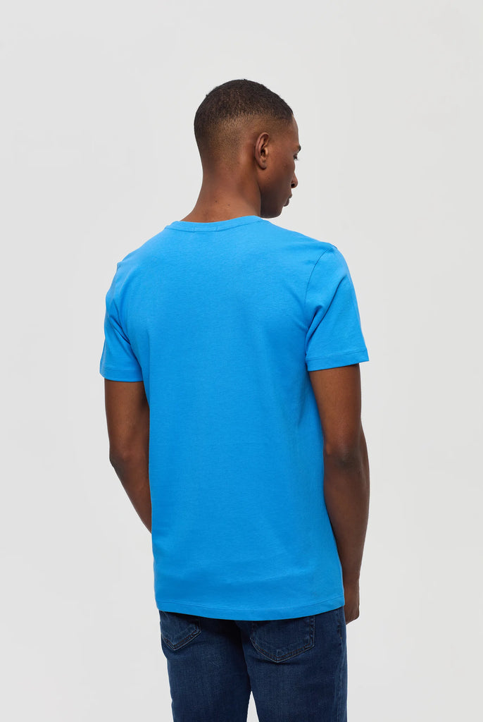 Antoine: T-shirt à Logo Couronne - Bleu Royal