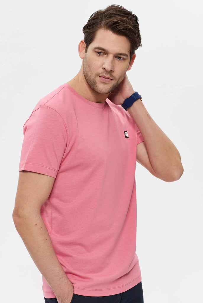 Marco Frank - Damien: T-Shirt Avec Écusson Logo en Silicone - Pink