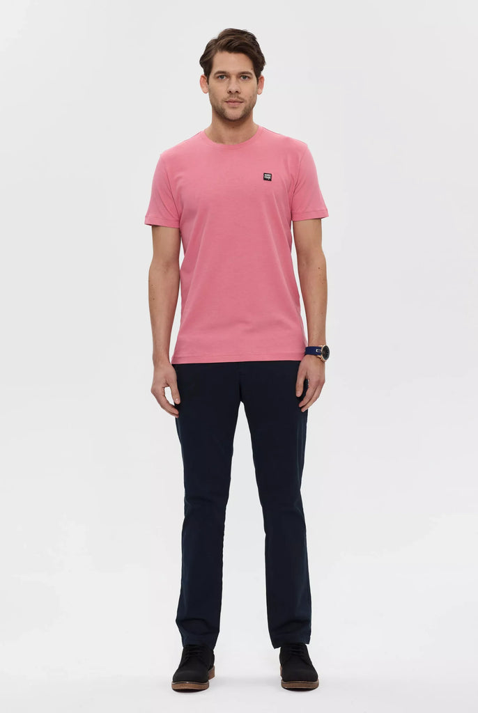 Marco Frank - Damien: T-Shirt Avec Écusson Logo en Silicone - Pink