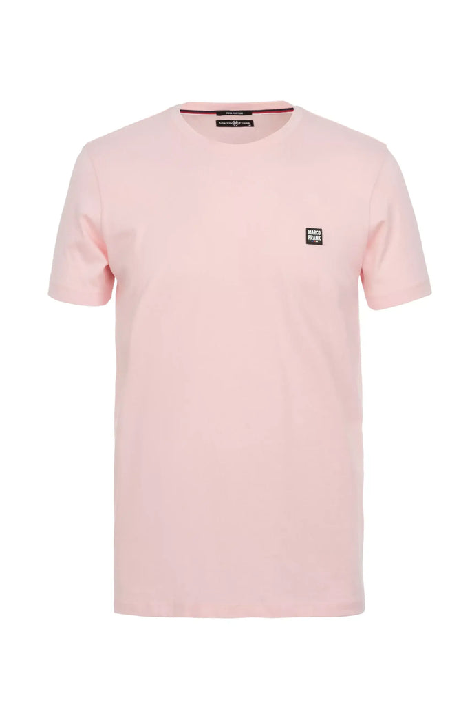 Marco Frank - Damien: T-Shirt Avec Écusson Logo en Silicone - Soft Pink