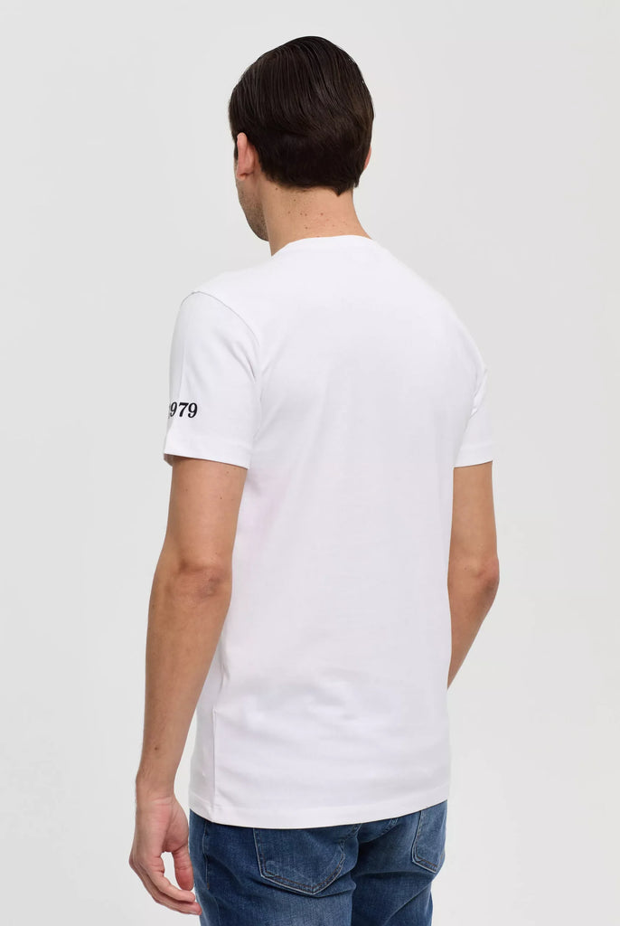 Marco Frank - Decartes: T-Shirt à Logo Graphique - Blanc