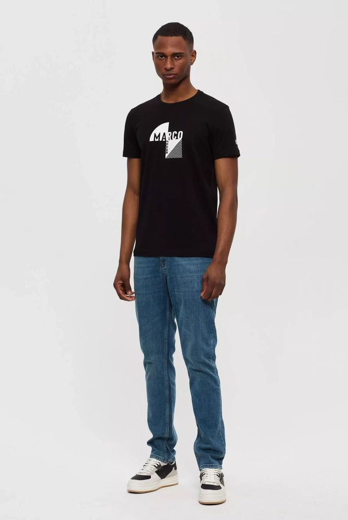 Marco Frank - Decartes: T-Shirt à Logo Graphique - Noir