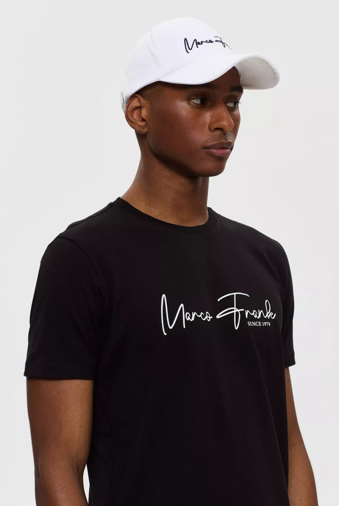 Marco Frank - Fabien: T-shirt Avec Logo Manuscrit - Noir