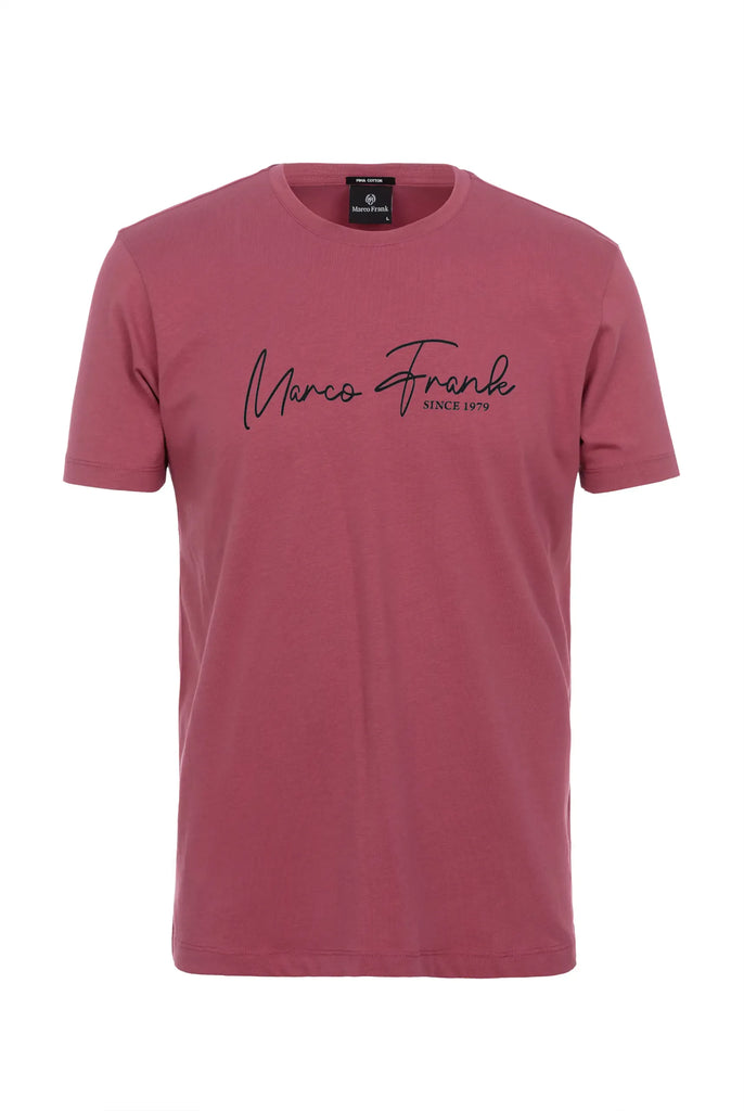 Fabien: T-shirt Avec Logo Manuscrit - Marco Frank