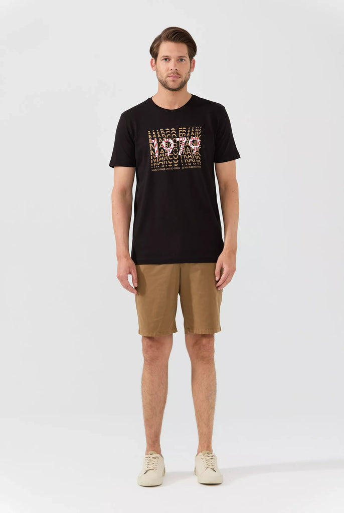 Marco Frank - Gable: T-shirt Avec Typographie 1979 - Noir