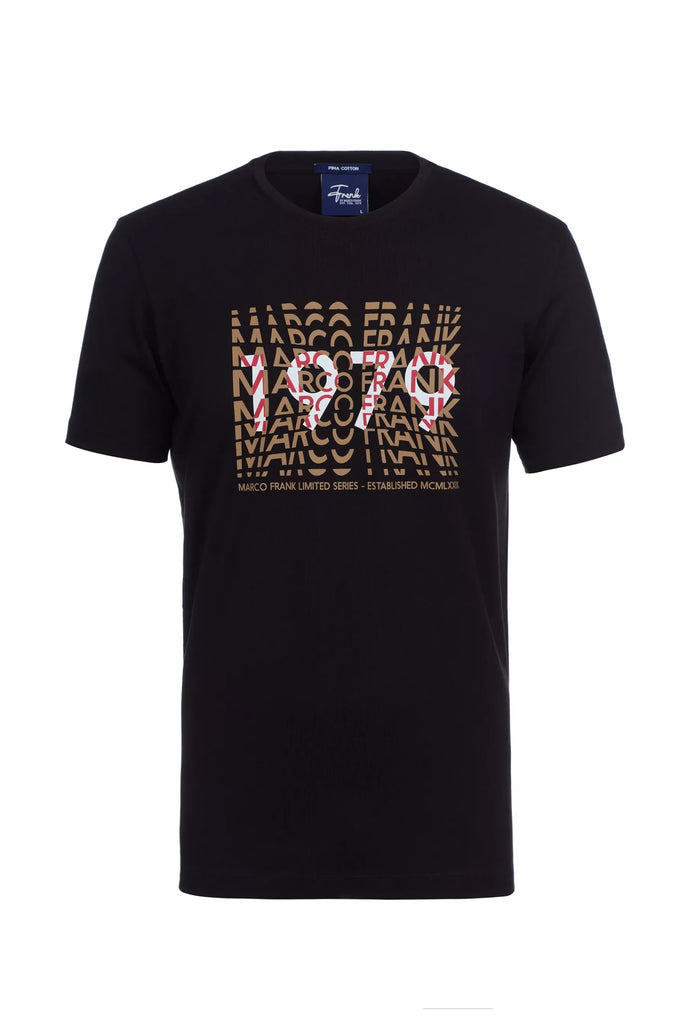 Marco Frank - Gable: T-shirt Avec Typographie 1979 - Noir