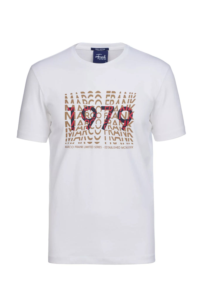 Marco Frank - Gable: T-shirt Avec Typographie 1979 - Blanc