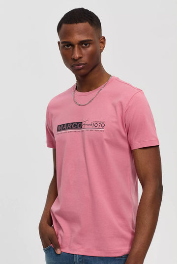 Marco Frank - Henri: T-shirt Avec Logo Imprimé - Rose