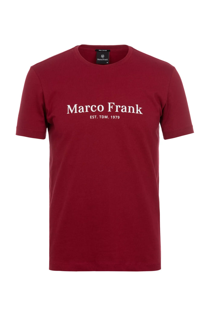 Marco Frank - Est In Paris - Jacques: T-Shirt Avec Logo Imprimé - Bordeaux