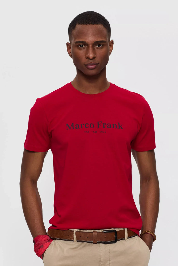 Marco Frank - Est In Paris - Jacques: T-Shirt Avec Logo Imprimé - Rouge