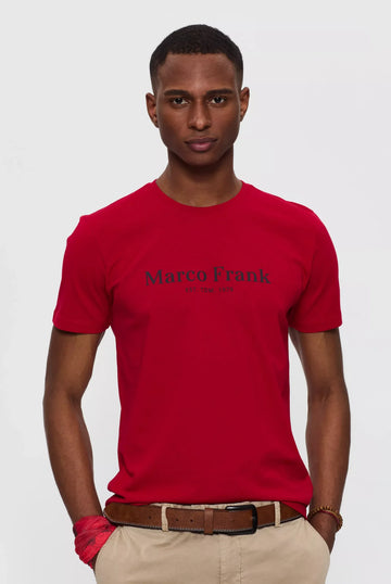 Marco Frank - Est In Paris - Jacques: T-Shirt Avec Logo Imprimé - Rouge