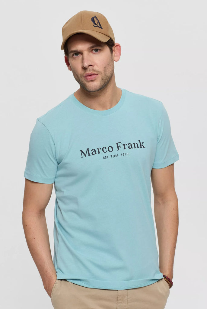Marco Frank - Est In Paris - Jacques: T-Shirt Avec Logo Imprimé - Bleu