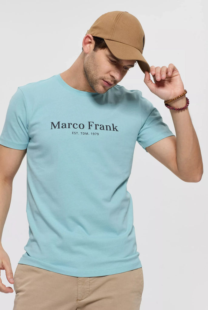 Marco Frank - Est In Paris - Jacques: T-Shirt Avec Logo Imprimé - Bleu