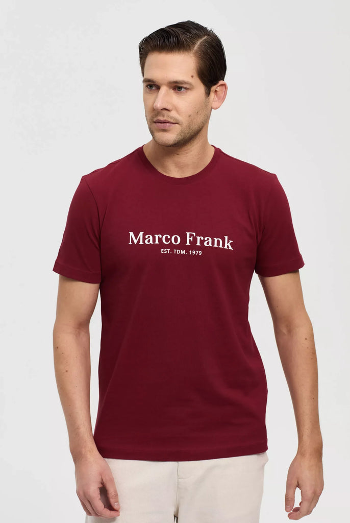 Marco Frank - Est In Paris - Jacques: T-Shirt Avec Logo Imprimé - Bordeaux