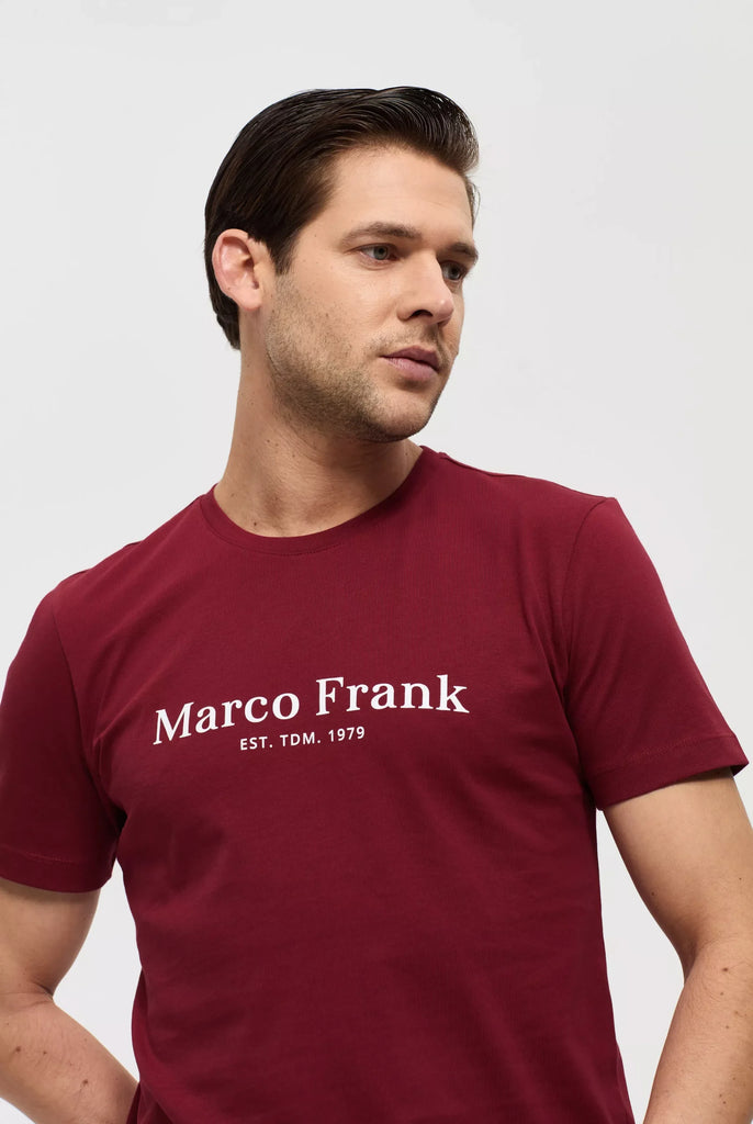 Marco Frank - Est In Paris - Jacques: T-Shirt Avec Logo Imprimé - Bordeaux