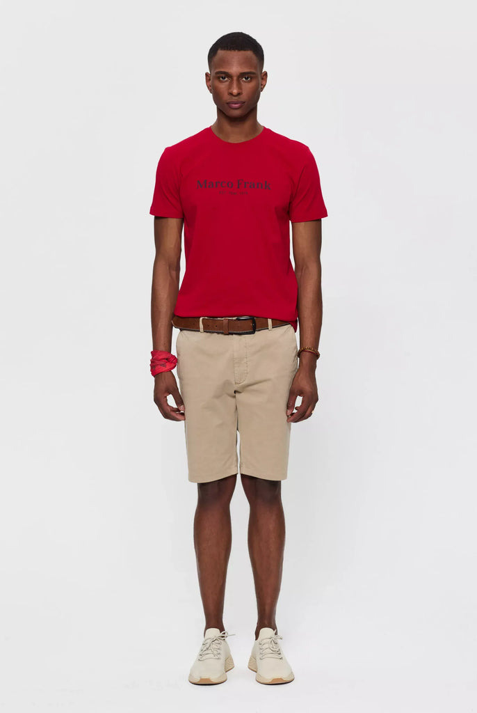 Marco Frank - Est In Paris - Jacques: T-Shirt Avec Logo Imprimé - Rouge