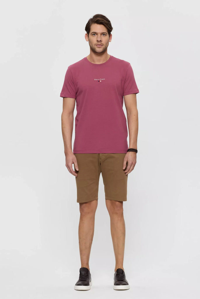 Marco Frank - Léo: T-shirt à Logo Drapeau Brodé - Rose