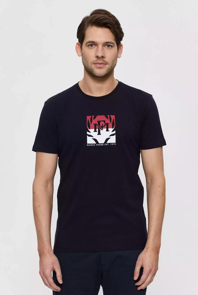 Marco Frank - Liam: T-shirt Avec Logo Bicolore Imprimé