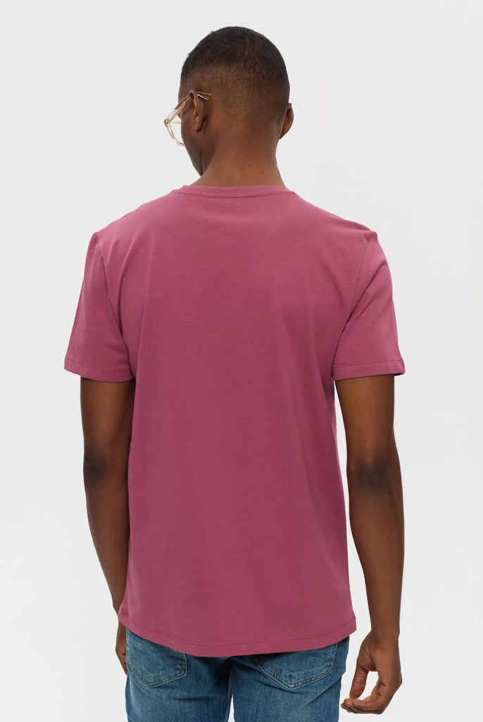 Marco Frank - Marceau: T-shirt Avec Écusson Logo en Silicone Ton Sur Ton - Rose