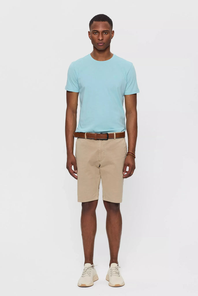 Marco Frank - Marceau: T-shirt Avec Écusson Logo en Silicone Ton Sur Ton - Bleu