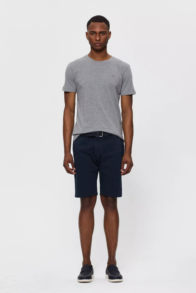 Marco Frank - Marceau: T-shirt Avec Écusson Logo en Silicone Ton Sur Ton - Gris