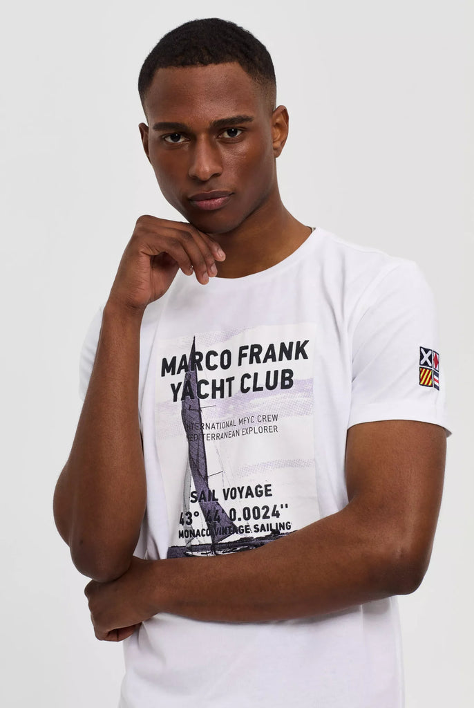 Obert: T-shirt Avec Imprimé Nautique - Marco Frank