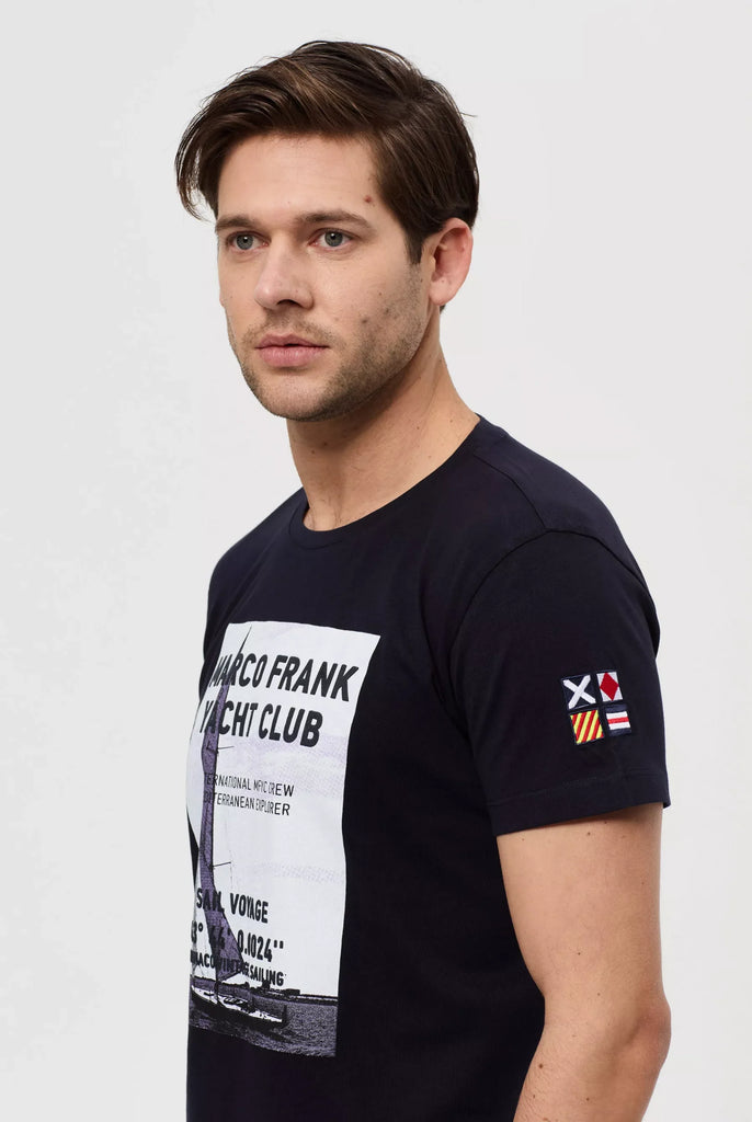 Obert: T-shirt Avec Imprimé Nautique - Marco Frank