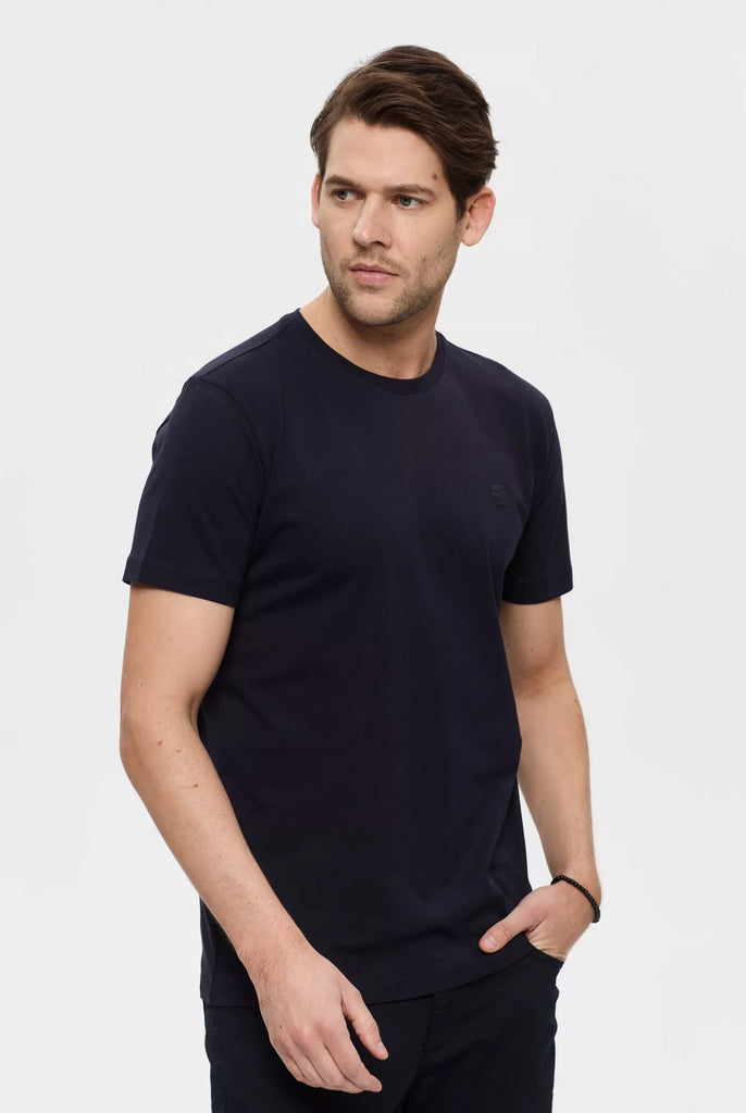 Pascal: T-shirt Avec Écusson Logo en Silicone - Marco Frank