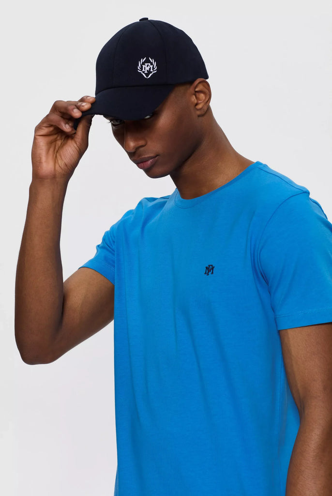 Philippe: T-shirt Avec Monogramme Brodé Logo MF - Marco Frank