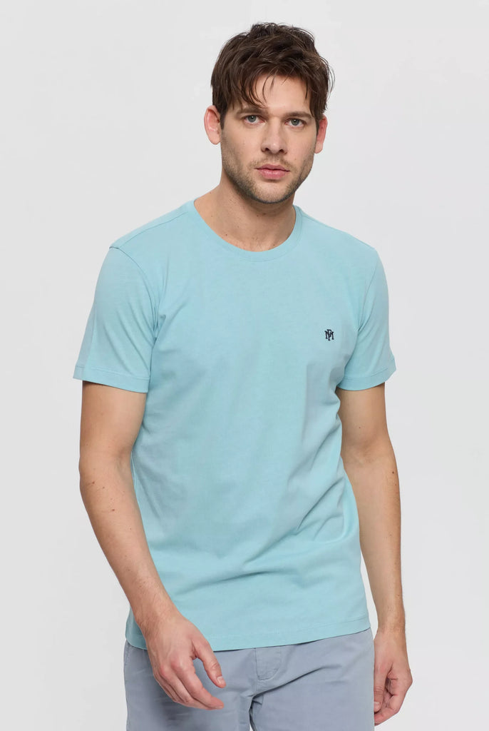 Philippe: T-shirt Avec Monogramme Brodé Logo MF - Marco Frank