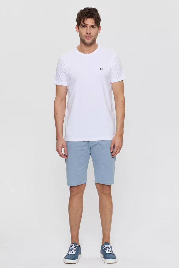 Philippe: T-shirt Avec Monogramme Brodé Logo MF - Marco Frank