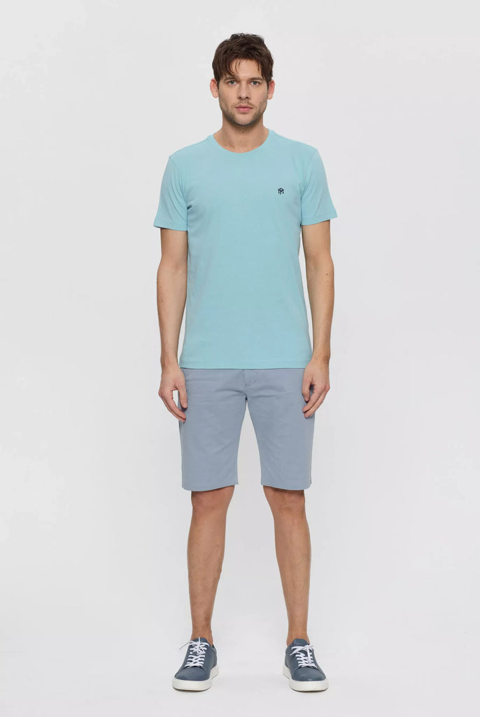 Philippe: T-shirt Avec Monogramme Brodé Logo MF - Marco Frank