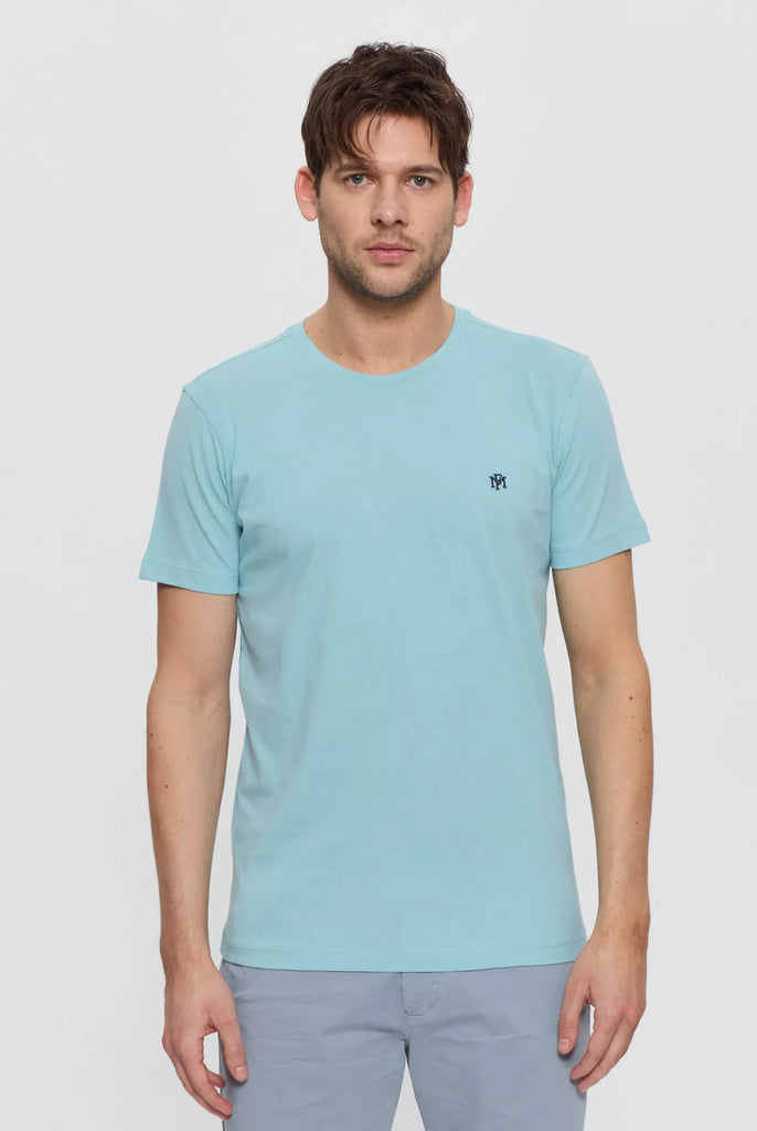 Philippe: T-shirt Avec Monogramme Brodé Logo MF - Marco Frank