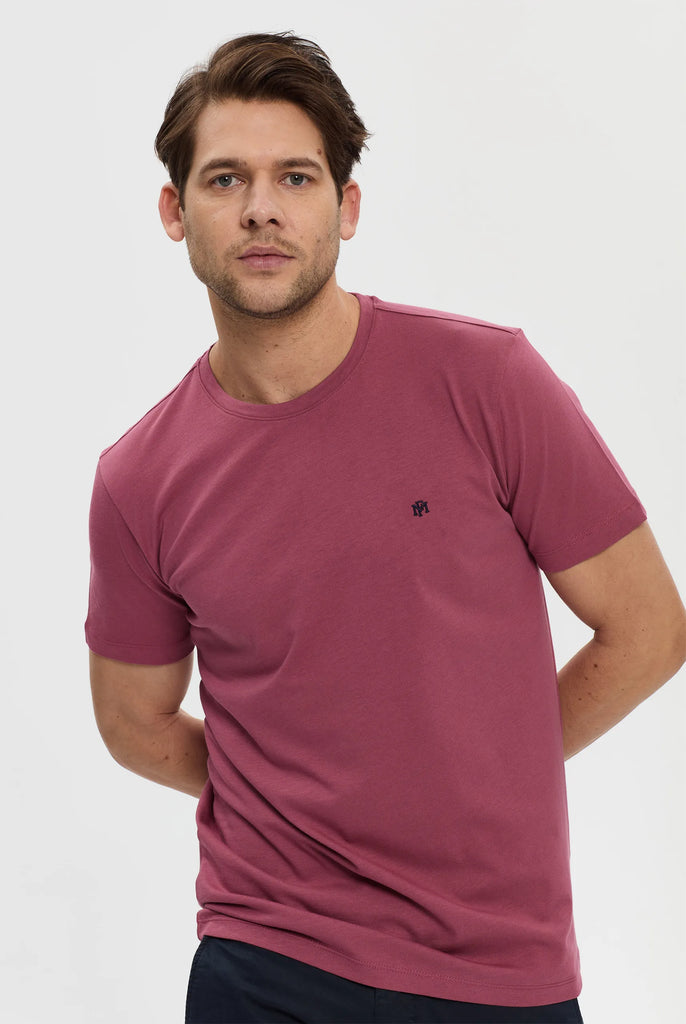 Philippe: T-shirt Avec Monogramme Brodé Logo MF - Marco Frank