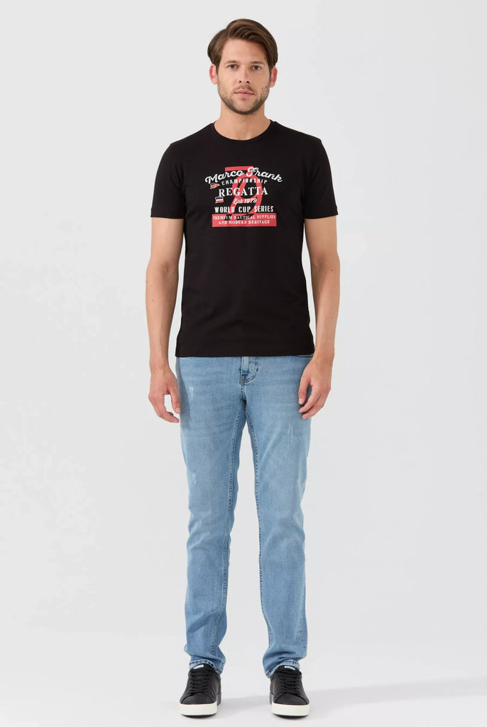 Talon: T-shirt Avec Imprimé Nautique - Marco Frank