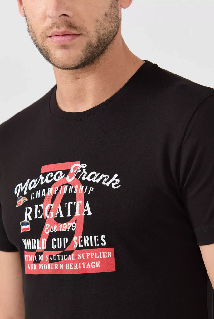 Talon: T-shirt Avec Imprimé Nautique - Marco Frank