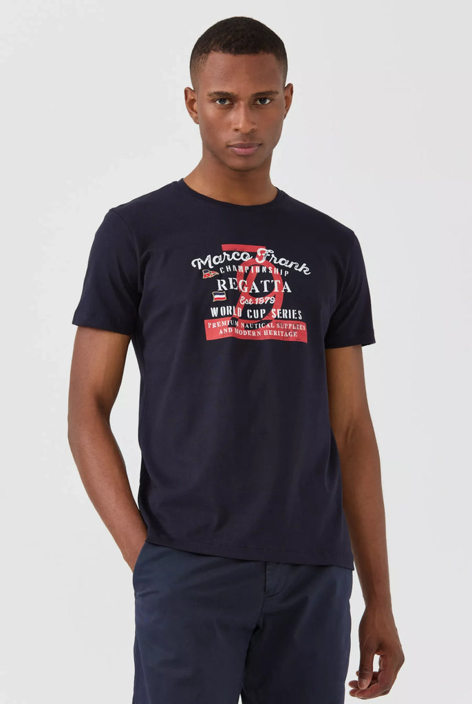 Talon: T-shirt Avec Imprimé Nautique - Marco Frank