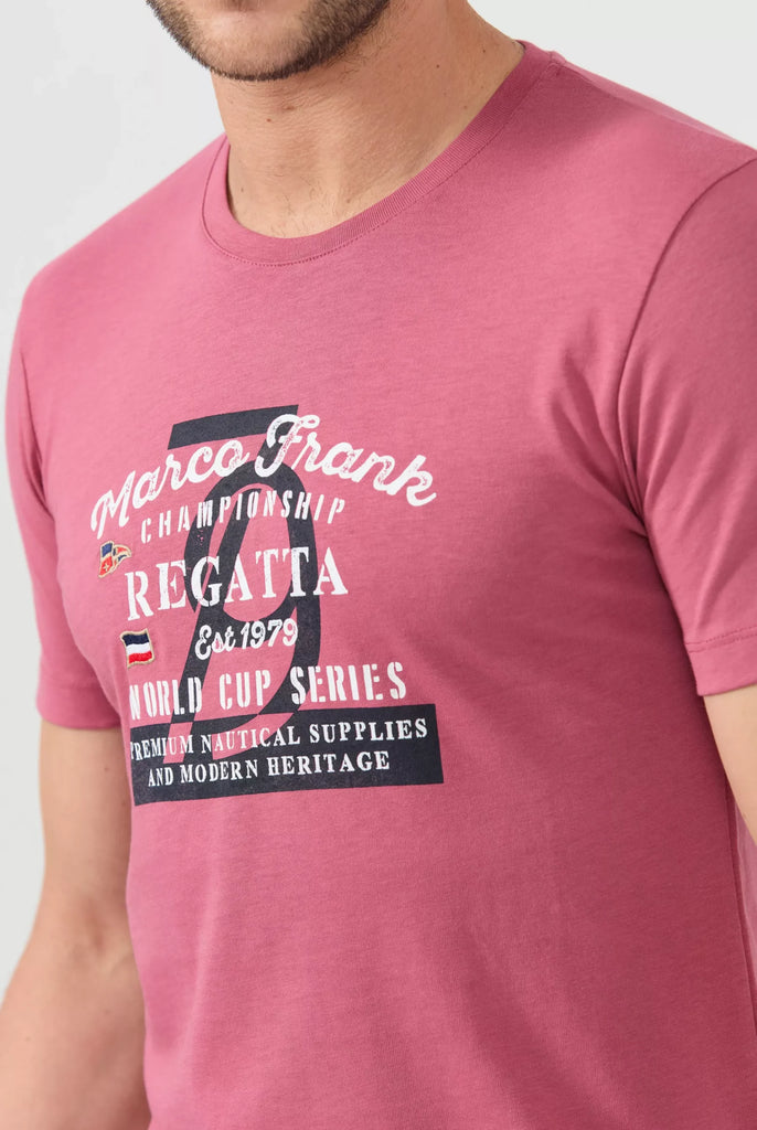 Talon: T-shirt Avec Imprimé Nautique - Marco Frank